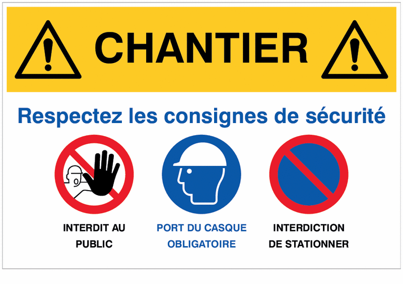 Pictogramme de sécurité au travail, panneau interdiction | Seton