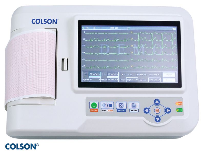 CONTEC – électrocardiographe numérique ECG à un canal, 12 fils, ECG100