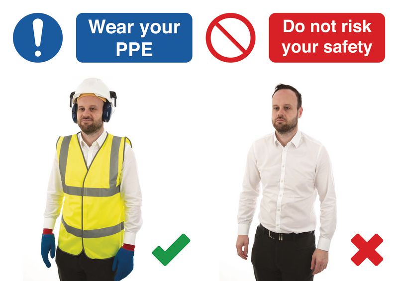 Wear Your PPE Do & Don't Visual Signs | Seton