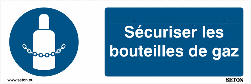 Autocollants De Signalisation Gaz - Lot De 6, Diamètre 5 Cm - Norme DIN EN ISO 7010, Résistants Aux UV, Fabriqués En Allemagne
