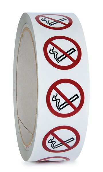 Verbodsstickers ISO 7010, op rol 