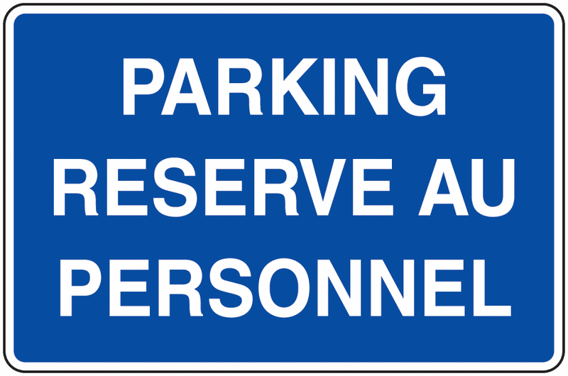 Panneau stationnement Interdit Parking privé 2 - 200 mm