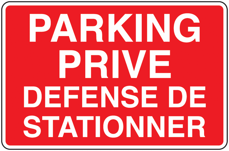Aua Signaletique Parkverbotsschild – 'Défense De Stationner Enlèvement Demandé', 330 Mm, PVC 1,5 Mm Oder Alu Dibond