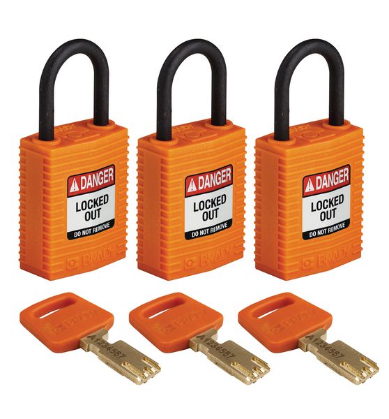 Cadenas De Consignation THIRARD - Anse 38 Mm, Couleur Jaune, Modèle MV C5 - Déverrouillage Par Clé
