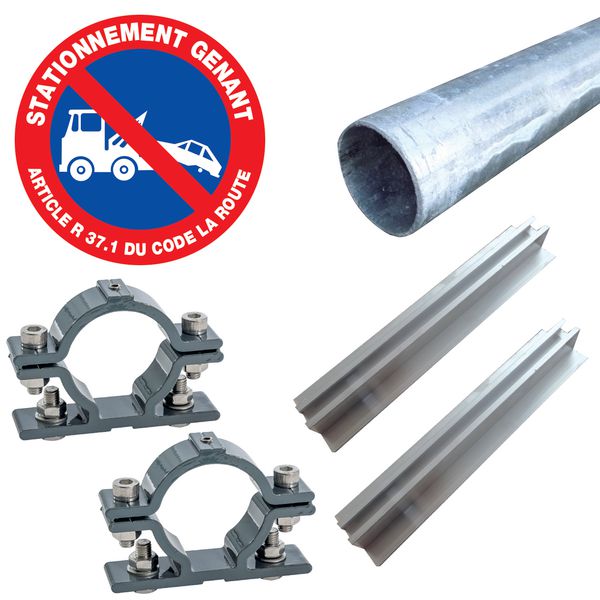 Panneau Stationnement Gênant – 27x19 Cm, PVC, Pour Porte Ou Portail