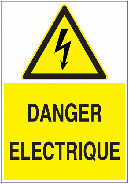 Panneau Ecopicto Danger électrique éclair | Signals