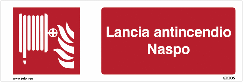 Cartello bifacciale lancia antincendio naspo n°' - SEG 20178BI
