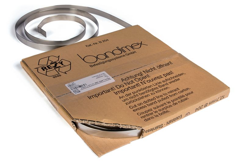 Fascette in acciaio inossidabile 100 pezzi 4,6 mm