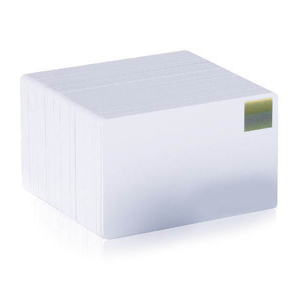 QUARKZMAN 10 Stück Blanko-PVC-Karten Farbe, CR80 30 Mil Kunststoffkarten Blanko-ID-Karte Wasserdicht für ID-Badge, Kreditkarten, Identifikationsabzeichen, Drucker, Rot