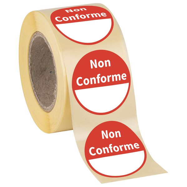 Etichette tonde in carta multiuso Non conforme Seton