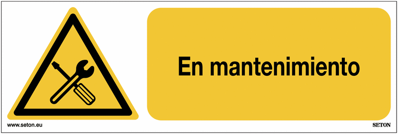 Señales y adhesivos - Peligro: en mantenimiento | Seton