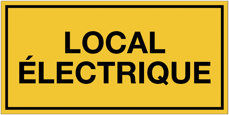 Panneau à message horizontal Local électrique Seton