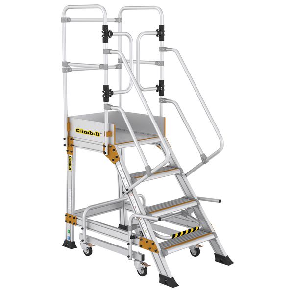 Climb-It Safety Step with Wheels and a Safety Lock | Seton
