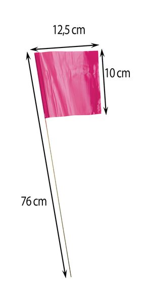 Bandiere Segnalazione Arancioni - 50 Pezzi Con Asta In Acciaio Per Giardino, Cantieri E Confini - Foto 13