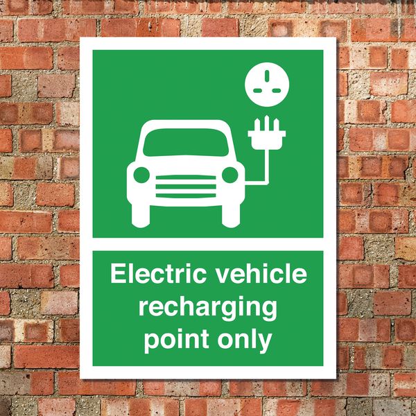 Electric Vehicle Charging Point Sign