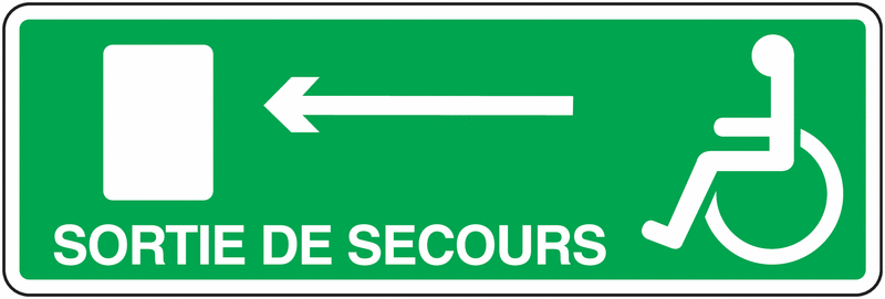 Sortie de secours personnage (10cm) - sticker /autocollant