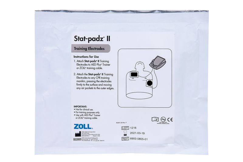 Electrodes pour défibrillateur de formation ZOLL AED Plus® Trainer 2
