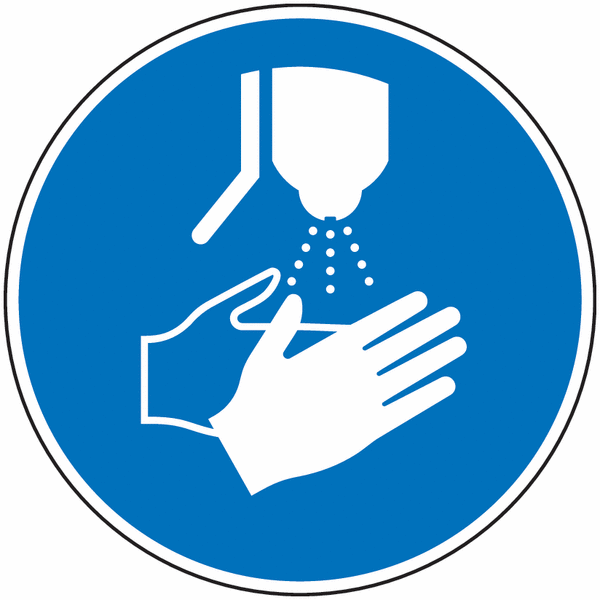 Autocollant OSHA 'Employés Doivent Se Laver Les Mains' - Lot De 5 Ou 10, Couleur Vive