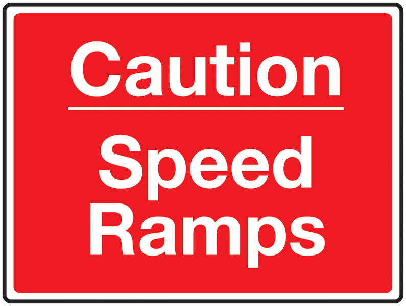 Traffic Signs Ramp Traffic Signs - Caution Speed Ramps | Seton