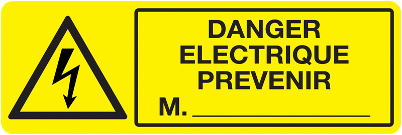 Panneau danger de mort renversé