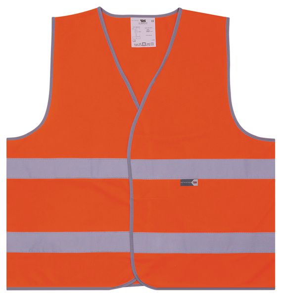 Viking Signs CP5283-A4L-V Forklift in use, safety vests or clothing with high visibility should be worn sign, Vinyl/Sticker, 300mm H x 200mm W