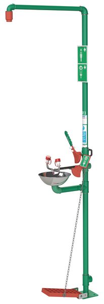 Combinatie douche/oogdouche met automatische lediging - Voor buiten