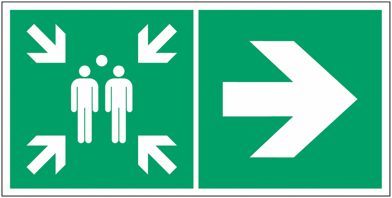 Panneau De « Point De Rassemblement » ASR A1.3/BGV A8/DIN ISO