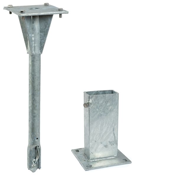 Kit d'ancrage mécanique pour poteau rectangulaire 80x40 mm