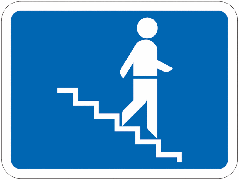 Traffic Signs - Subway Steps. Quick, Fuss-Free Delivery | Seton