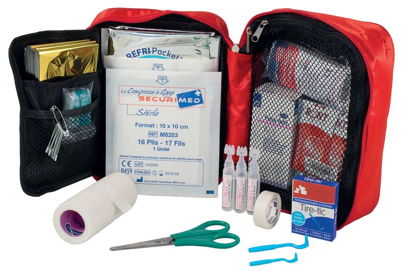 Ritte Trousse De Secours Vide 2 Pièces – Grand 25x22x12 Cm Et Petit 14x11x3 Cm, En Toile Oxford Imperméable