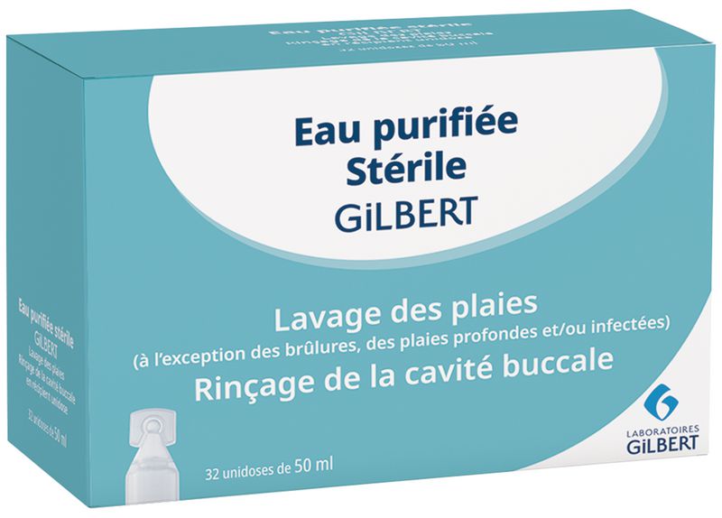 Eau purifiée stérile