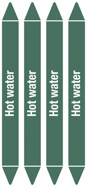 Water Line Tags Pipe Markers, Labels & Valve Tags | BS 1710 Compliant | Seton