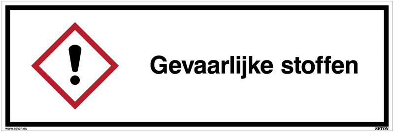 CLP-borden En -stickers - Gevaarlijke Stoffen - GHS07 | Seton