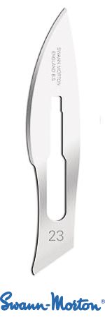 Lames de bistouri Swann-Morton compatibles manche n°4