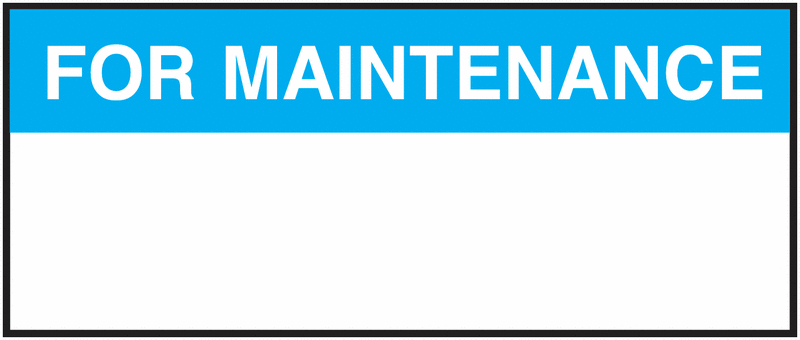 For Maintenance Nylon Cloth Write-On Labels | Seton