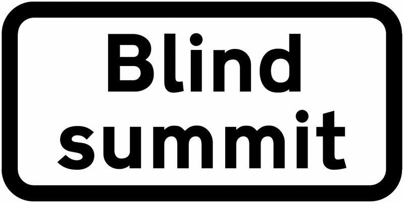 Traffic Signs - Blind Summit. Fast Easy Delivery Assured | Seton