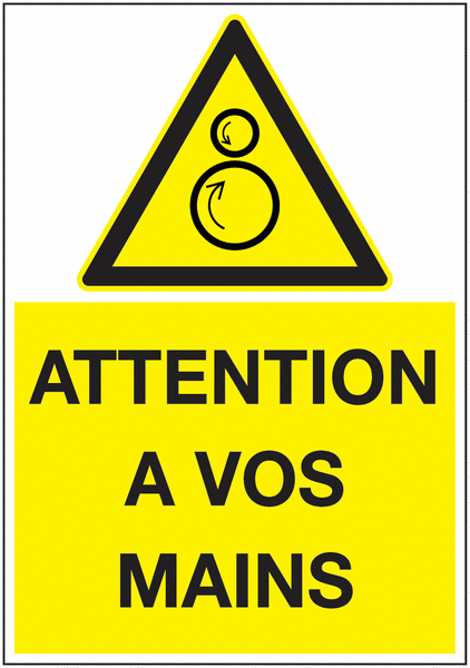 Panneau Ecopicto Attention à vos mains | Signals