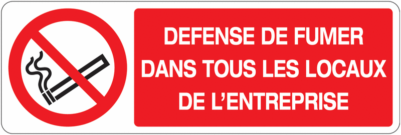 Panneau Signalétique "Défense De Fumer" - Pour Entreprise/Locaux - Neuf - Marque TSME
