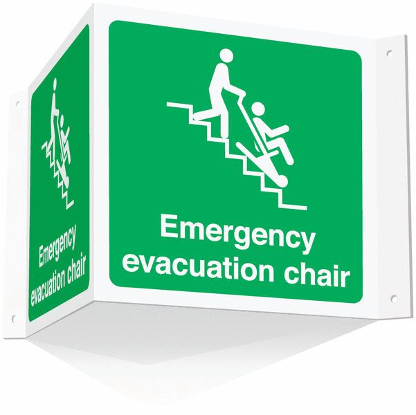 VSafety Schild 'Refuge Point / Keep Clear' – 400x600 Mm, Grün/weiß, Aus Hartplastik, EN ISO 7010 Konform