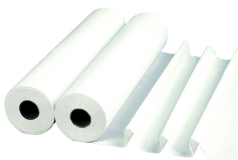 Rouleau De Drap D'examen Médical Vivezen - Blanc, 50cm X 46m, 34g/m² Double épaisseur