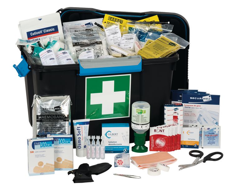 Botiquín Sans Super Trousse de Premiers Secours avec 120 articles Botiquín Sans Super Trousse de Premiers Secours avec 120 articles