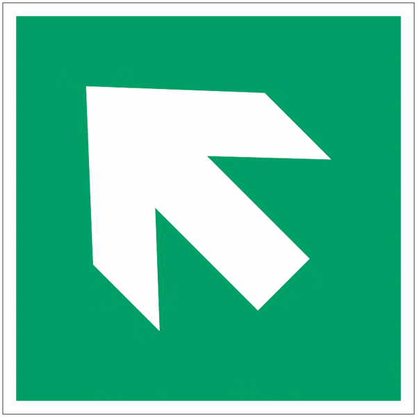 Cartello Sicurezza Freccia Sinistra VSafety, 300x100mm, Plastica Rigida 2mm, Per Interni Ed Esterni