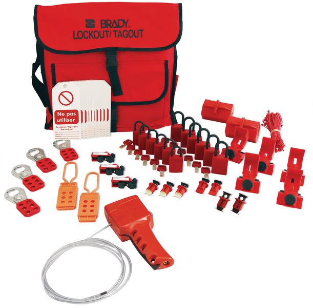 Kit De Verrouillage De Consignation Industriel - Cadenas Pour Robinets-Vannes - Diamètre 13-64 Mm