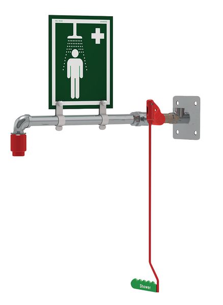 Safety Shower Loop Wall-Mounted Emergency Safety Showers | Seton