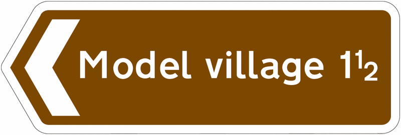 Traffic Signs - Model Village (Arrow Left) Fast Delivery | Seton
