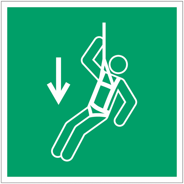 Skylt med piktogram 