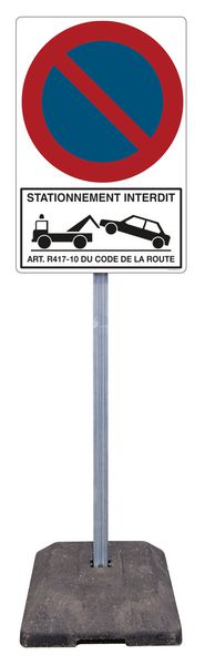 Parkverbot-Schild – Tag & Nacht, Aluminium Dibond 3 Mm, 130 Mm