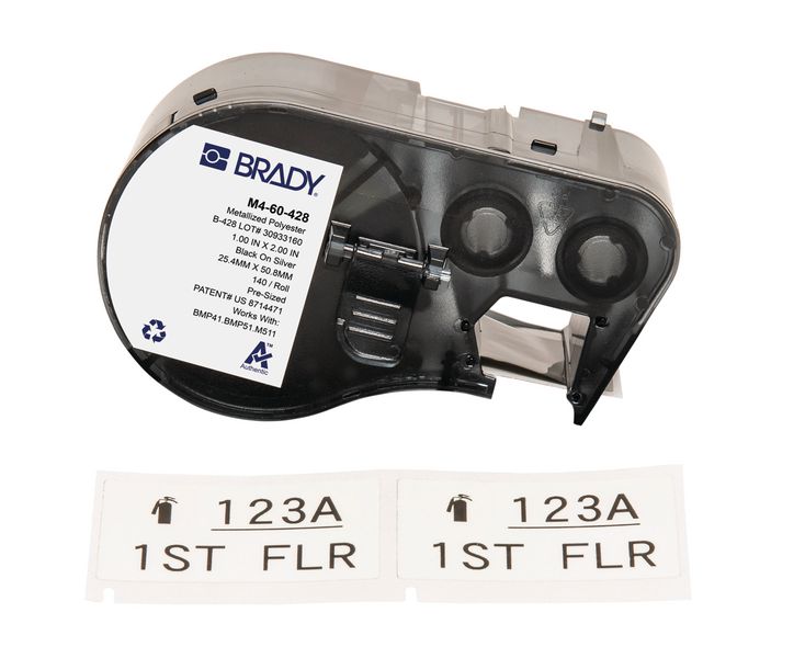 Etiquettes en polyester métallisé M511