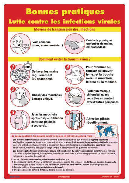 Affiche - Lutte contre les infections virales | Seton
