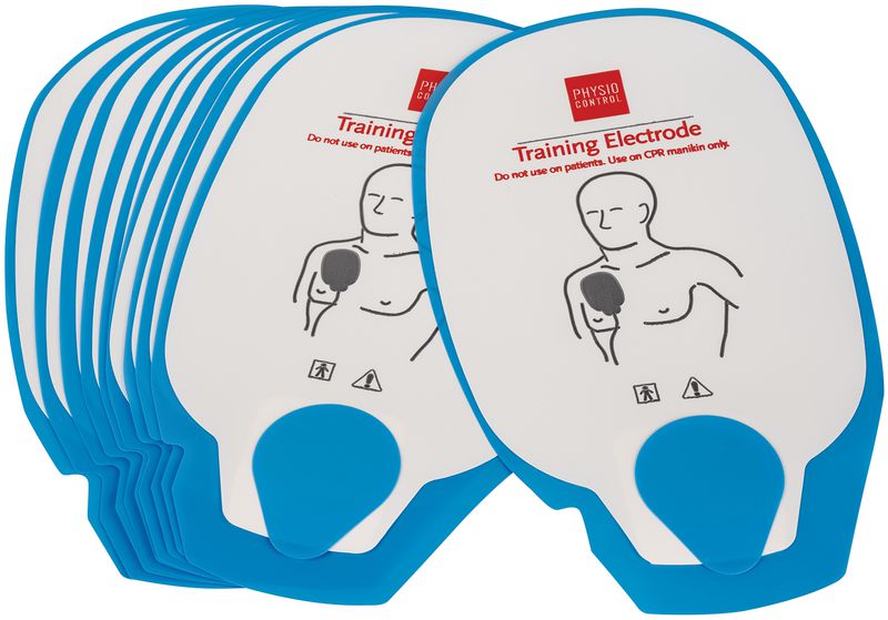 Electrodes adulte pour défibrillateur de formation Lifepak 1000